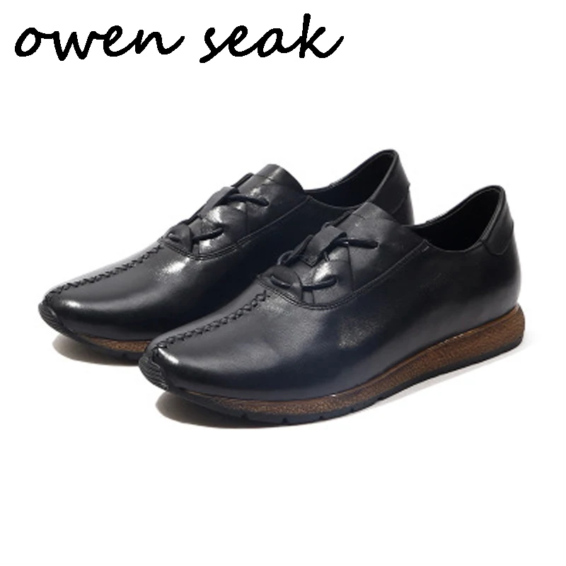 Owen Seak Men Casual Shoes Basic Luxury Trainers Genuine Leather Men Spring Handmade Sneaker Lace Up Flats Black Dress Shoes
Owen Seak Men Casual Shoes Basic Luxury Trainers Genuine Leather Men Spring Handmade Sneaker Lace Up Flats Black Dress Shoes