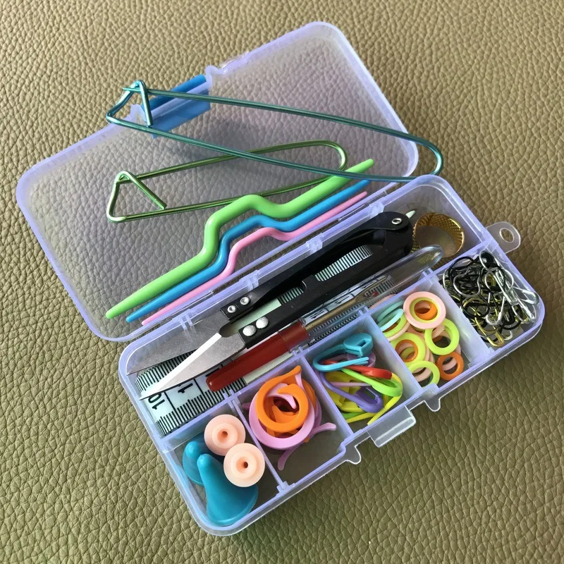 Knitting Tools Sets Crochet Yarn Hook Stitch Weave Accessories Supplies with Case Box Knit Kit W8044
Knitting Tools Sets Crochet Yarn Hook Stitch Weave Accessories Supplies with Case Box Knit Kit W8044