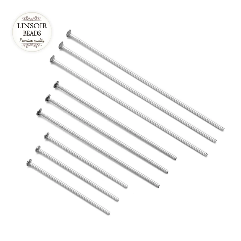 100pcs/bag 20 30 40 50 60 70 mm Flat Head Pins Rhodium Stainless Steel Headpins For Jewelry Findings Making DIY
100pcs/bag 20 30 40 50 60 70 mm Flat Head Pins Rhodium Stainless Steel Headpins For Jewelry Findings Making DIY
