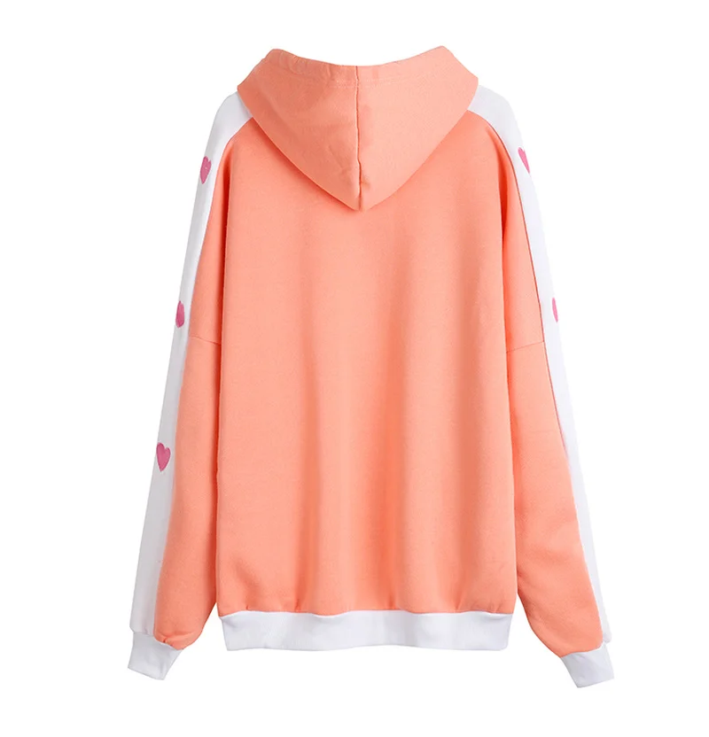 Orange Hoodies Women Full Sleeve Love Embroidery Kawaii Loose Sweatshirt Women Harajuku 2019 Autumn Winter Hooded Pullover
Orange Hoodies Women Full Sleeve Love Embroidery Kawaii Loose Sweatshirt Women Harajuku 2019 Autumn Winter Hooded Pullover