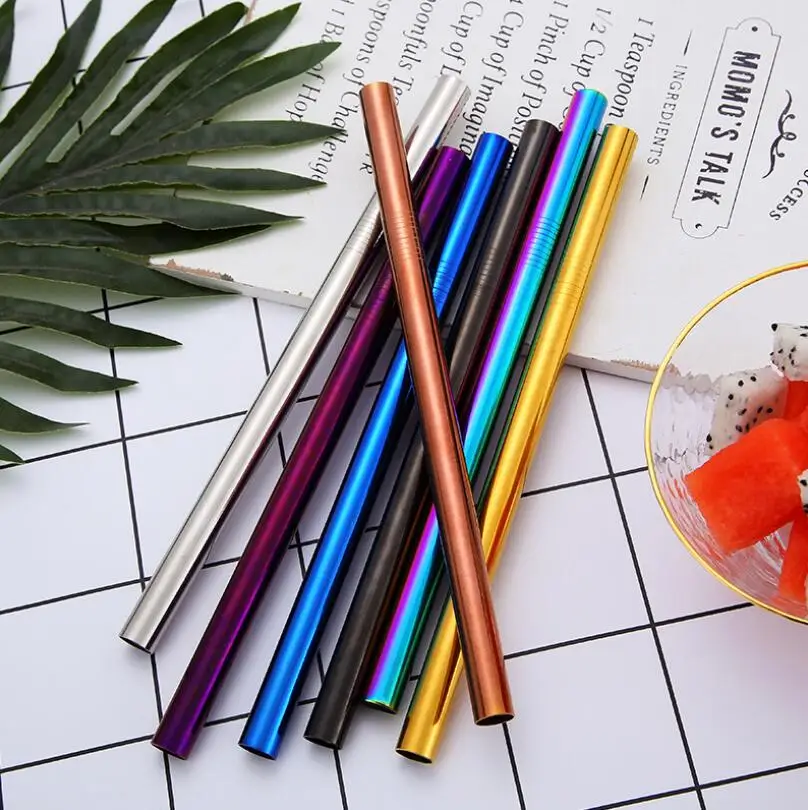 215*12mm 7 Colors Colorful Drinking Reusable Straight Large Stainless Steel Straw Free Shipping LX4293
215*12mm 7 Colors Colorful Drinking Reusable Straight Large Stainless Steel Straw Free Shipping LX4293