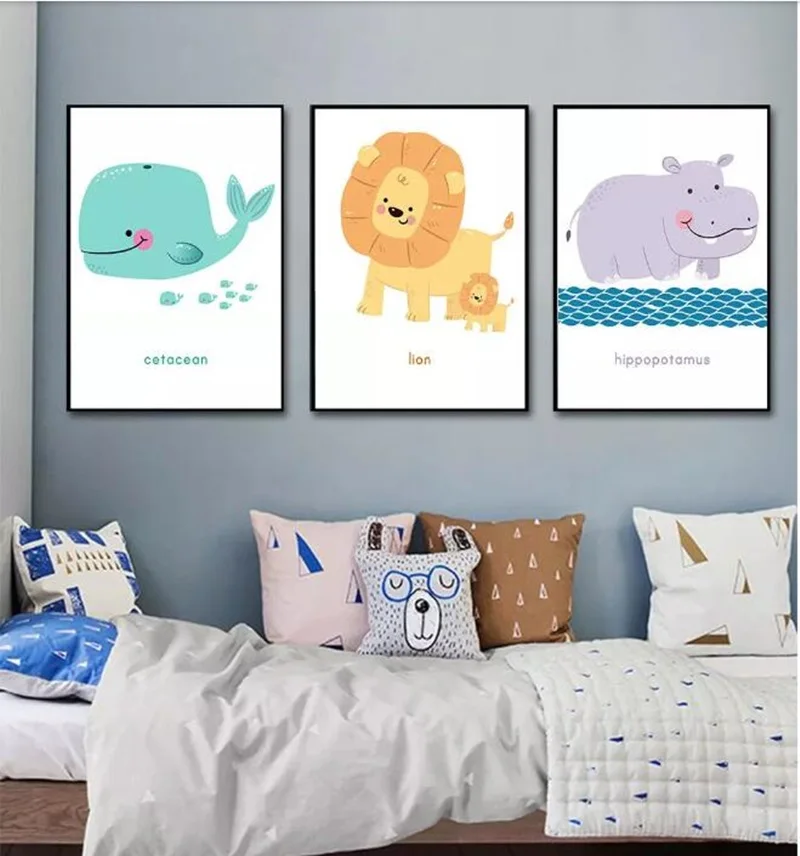 Nordic Poster Minimalist Animal Decorative Painting No Frame Watercolor Cartoon Canvas Prints for Kid's Room Wall Art Picture
Nordic Poster Minimalist Animal Decorative Painting No Frame Watercolor Cartoon Canvas Prints for Kid's Room Wall Art Picture