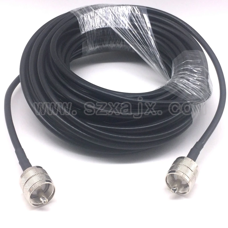 JX Antenna extension cord RF coaxial Cable 10M UHF to UHF connector UHF PL259 male to UHF male PL259 RG58 Pigtail cable
JX Antenna extension cord RF coaxial Cable 10M UHF to UHF connector UHF PL259 male to UHF male PL259 RG58 Pigtail cable