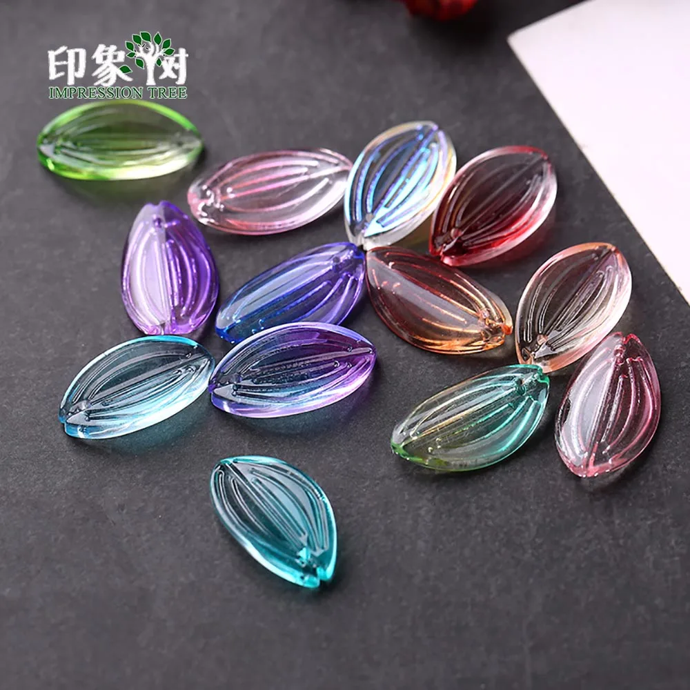 10pcs 21x12mm Gradient Color Lampwork Beads Leaf Vein Carvened Flower Petal Glass Bead Charms Ornaments DIY Jewelry Making 16031
10pcs 21x12mm Gradient Color Lampwork Beads Leaf Vein Carvened Flower Petal Glass Bead Charms Ornaments DIY Jewelry Making 16031