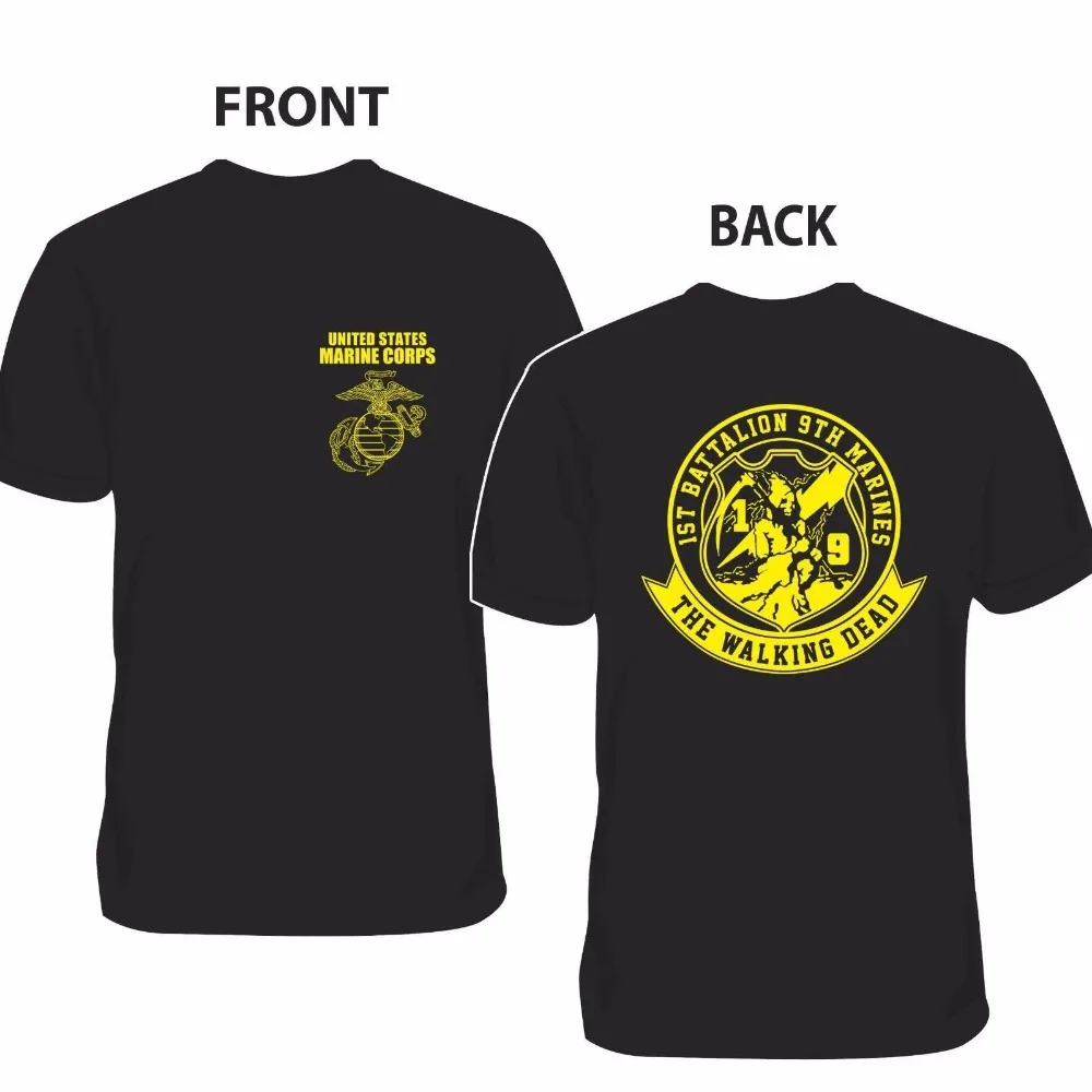 Usmc 1St Battalion 9Th Marines The Walking Dead T Shirt Size S-3Xl Brand T-Shirt Men 2019 Fashion Mans Unique Cotton Short
Usmc 1St Battalion 9Th Marines The Walking Dead T Shirt Size S-3Xl Brand T-Shirt Men 2019 Fashion Mans Unique Cotton Short