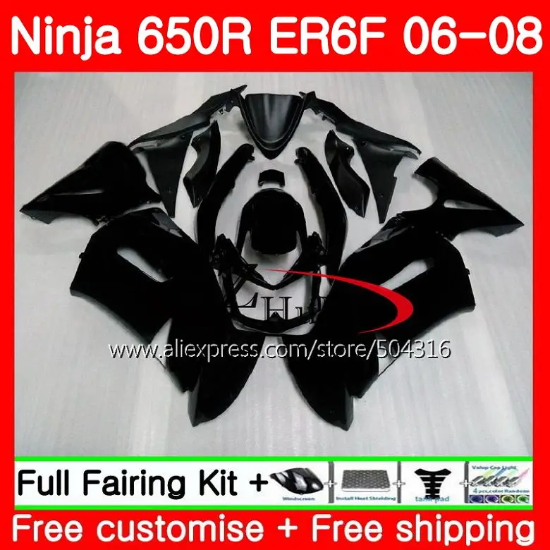 Body For KAWASAKI NINJA 650R Matte black ER6 F 650 ER-6F 06-08 4SH13 Ninja650R ER6F 06 07 08 ER 6F 2006 2007 2008 Fairings Kit
Body For KAWASAKI NINJA 650R Matte black ER6 F 650 ER-6F 06-08 4SH13 Ninja650R ER6F 06 07 08 ER 6F 2006 2007 2008 Fairings Kit