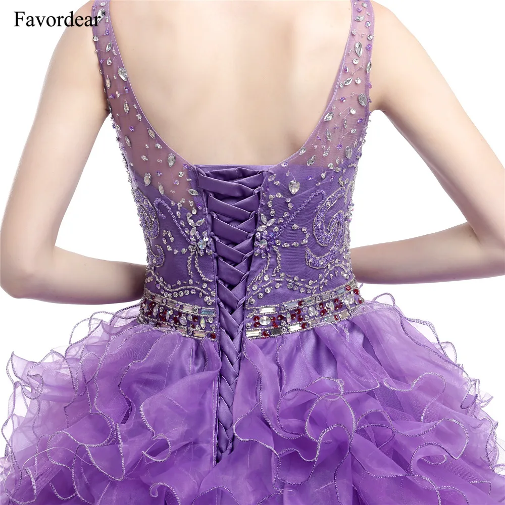 Favordear 2018 New Arrival Vestido De 15 Anos Curto Lavender Organza Ball Gowns Sweet 15 Beaded Quinceanera Dresses Ruffles
Favordear 2018 New Arrival Vestido De 15 Anos Curto Lavender Organza Ball Gowns Sweet 15 Beaded Quinceanera Dresses Ruffles