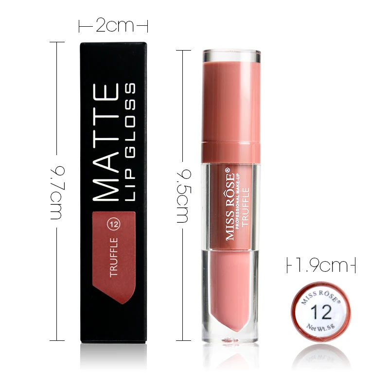 Miss Rose Matte Liquid Lipstick Lips Makeup Lip Gloss Waterproof Long Lasting Lipstick Brand
Miss Rose Matte Liquid Lipstick Lips Makeup Lip Gloss Waterproof Long Lasting Lipstick Brand