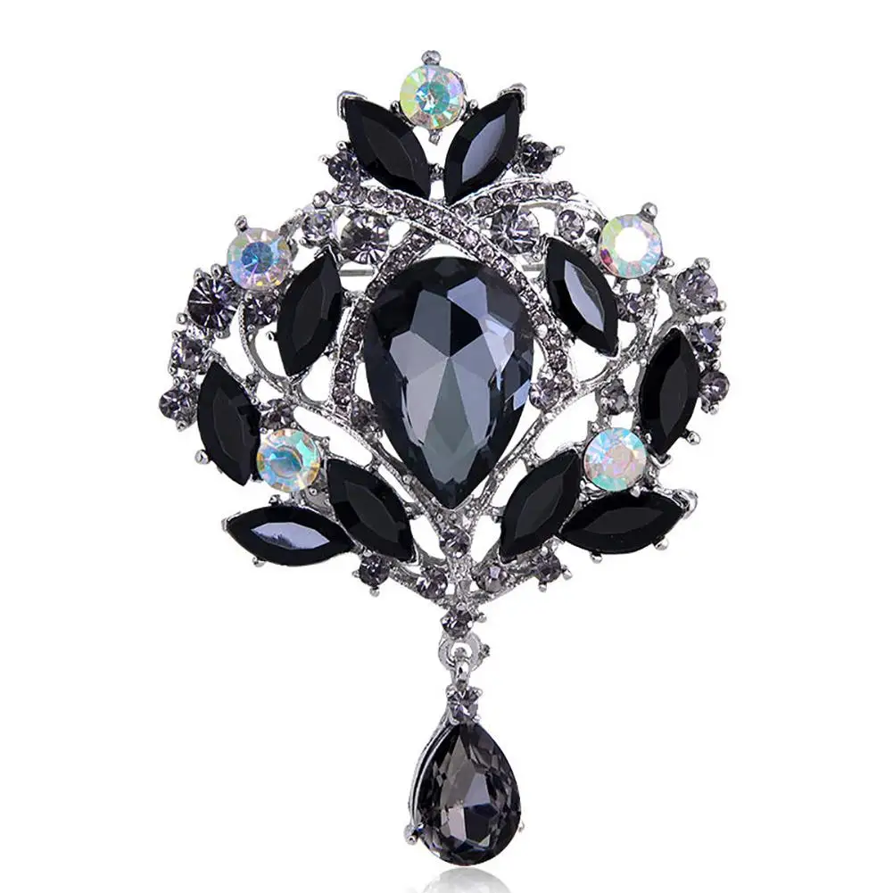 Women's Brooch Gorgeous Chic Luxury Flower Teardrop Rhinestone Pendant Cocktail Brooch Pin Luxury Rhinestone Brooch Saree Female
Women's Brooch Gorgeous Chic Luxury Flower Teardrop Rhinestone Pendant Cocktail Brooch Pin Luxury Rhinestone Brooch Saree Female