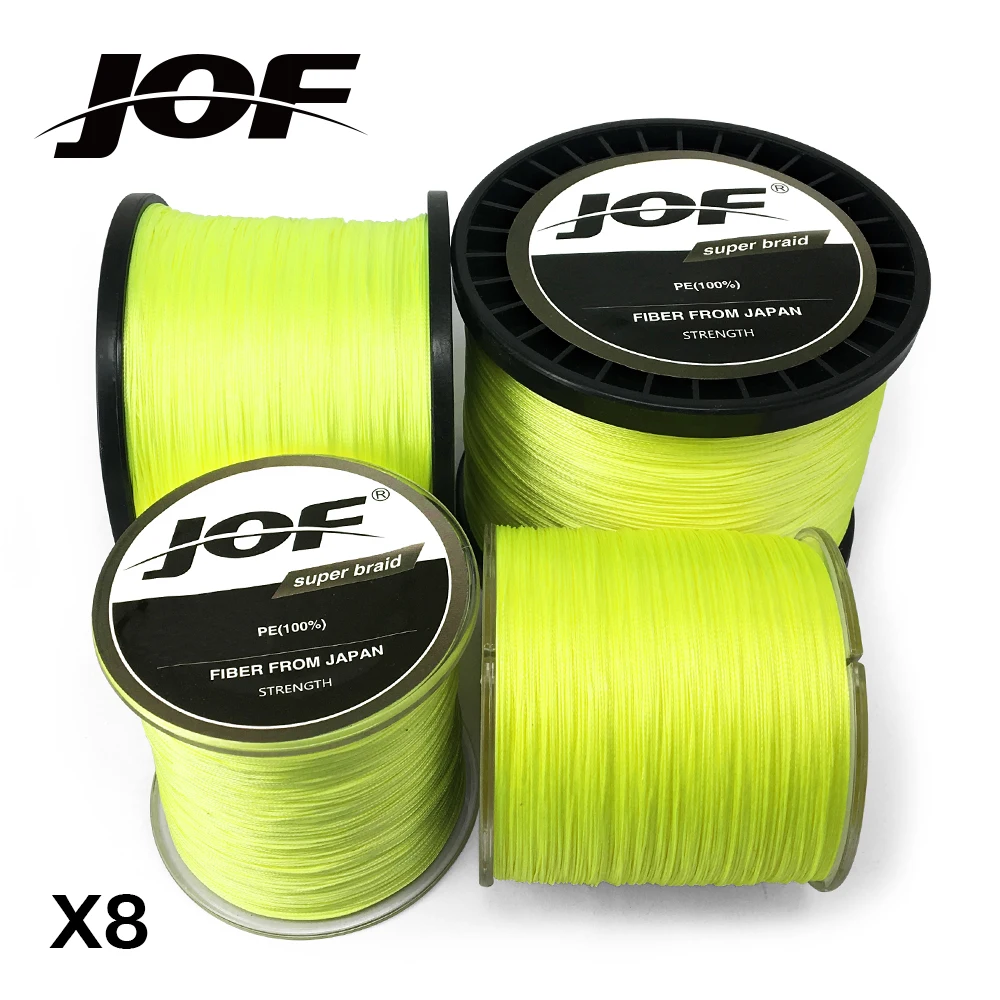 JOF Braided Fishing Line 8 Strands Fluorescent Yellow 100M 150M 300M 500M 1000M Cord linha multifilamento 8 Fishing
JOF Braided Fishing Line 8 Strands Fluorescent Yellow 100M 150M 300M 500M 1000M Cord linha multifilamento 8 Fishing