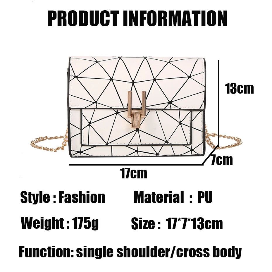 Женские сумки на плечо из искусственной кожи с геометрическим принтом сумка