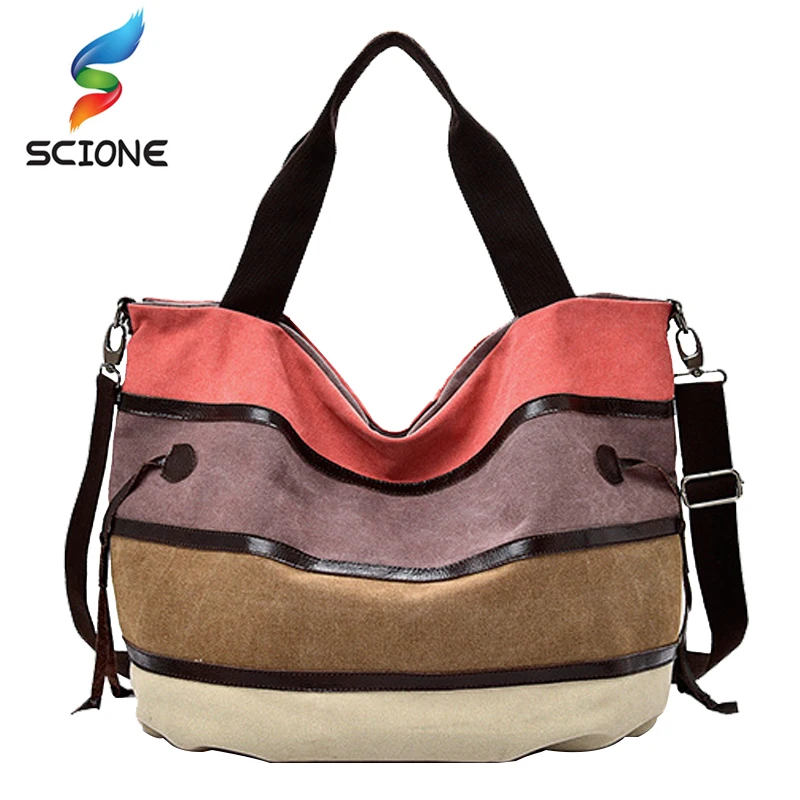 Hot Outdoor Sports Gym Bag Panelled Color Women Messenger Yoga Bags Shopping Travel Handbag Vogue Canvas Patchwork Shoulder Bag
Hot Outdoor Sports Gym Bag Panelled Color Women Messenger Yoga Bags Shopping Travel Handbag Vogue Canvas Patchwork Shoulder Bag