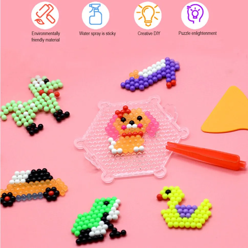 2021 new children DIY water spray refill RC 10 color sticky craft bead set/Filling Graphic Game
2021 new children DIY water spray refill RC 10 color sticky craft bead set/Filling Graphic Game