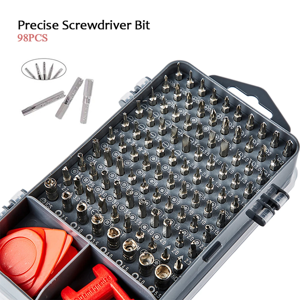 112 in 1 Screwdriver Set Mini Precision Screwdriver Multi Computer PC Mobile Phone Device Repair Hand Home Tools 
112 in 1 Screwdriver Set Mini Precision Screwdriver Multi Computer PC Mobile Phone Device Repair Hand Home Tools