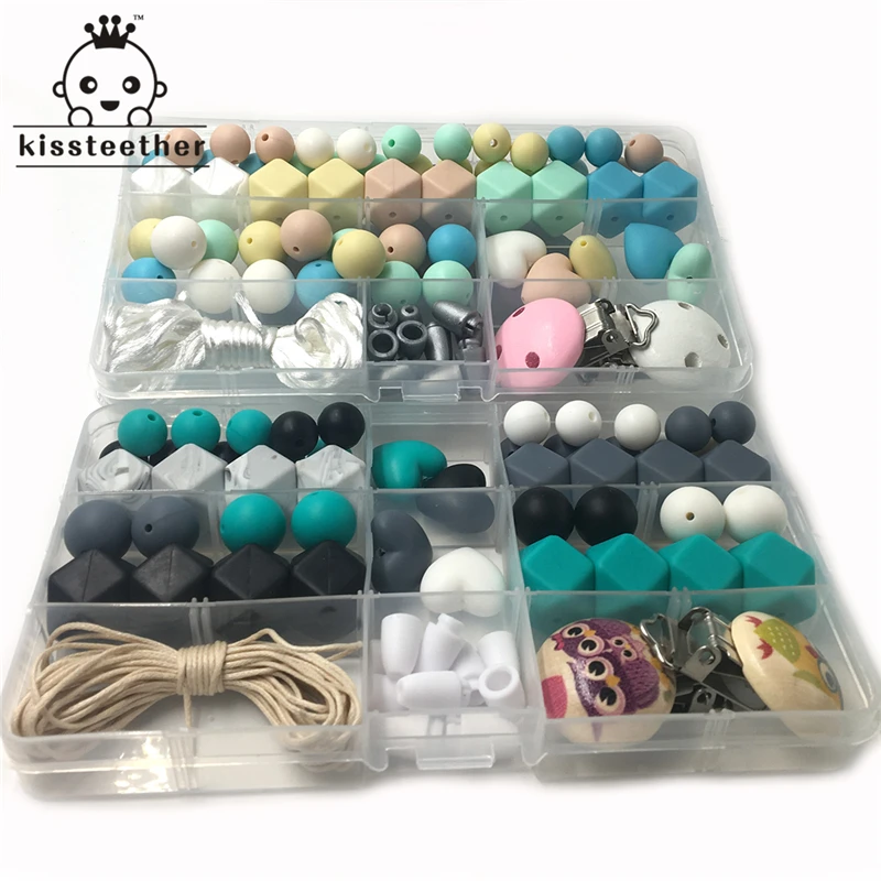 Two Boxes Baby Teether Toys Silicone Teething Pacifier Clip Kit Geometric Hexagon Silicone Teething Beads DIY Nursing Necklack
Two Boxes Baby Teether Toys Silicone Teething Pacifier Clip Kit Geometric Hexagon Silicone Teething Beads DIY Nursing Necklack