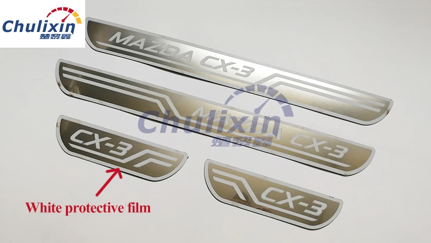 Stainless Steel Scuff Plate Door Sill decorative cover 4pcs/lot for 2014 2015 2016 2017 MAZDA CX-3 CX3 CX 3 car styling sticker
Stainless Steel Scuff Plate Door Sill decorative cover 4pcs/lot for 2014 2015 2016 2017 MAZDA CX-3 CX3 CX 3 car styling sticker