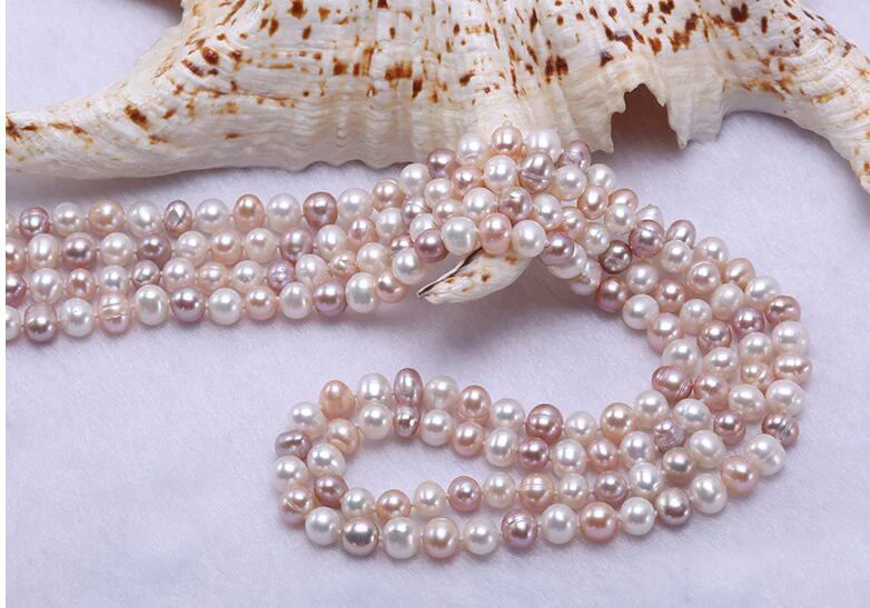 50'' 65'' 80'' 127cm 200cm Women Jewelry AAA natural pearl 7mm white pink purple freshwater pearl necklace top quality gift
50'' 65'' 80'' 127cm 200cm Women Jewelry AAA natural pearl 7mm white pink purple freshwater pearl necklace top quality gift