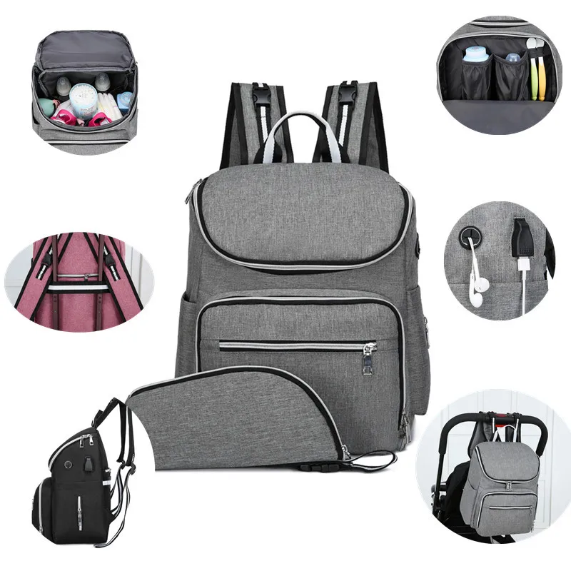 Dust- resistant Waterproof Fashion Diaper Bag Baby Care Nappy Bag Travel Backpack
Dust- resistant Waterproof Fashion Diaper Bag Baby Care Nappy Bag Travel Backpack