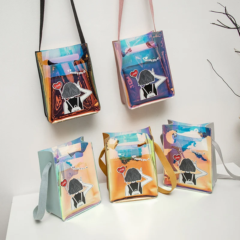 NYHED New Transparent Composite Shoulder Bag Summer Style Tote Handbags Print PVC Bag
NYHED New Transparent Composite Shoulder Bag Summer Style Tote Handbags Print PVC Bag