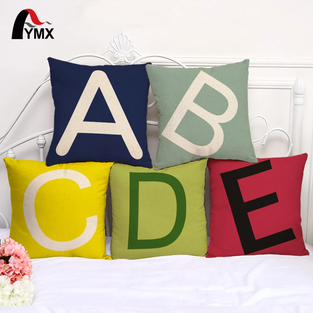 Creative 26 Letters Cushion Cover Cotton and Linen Pillow Case 26 Letters Cushion Cover Window Car Sofa Decoration Pillowcase
Creative 26 Letters Cushion Cover Cotton and Linen Pillow Case 26 Letters Cushion Cover Window Car Sofa Decoration Pillowcase