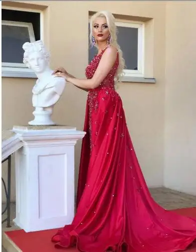 Red Prom Dress Gowns Mermaid Evening Party Wear Long Gown Women Clothing Formal Gown Luxury Evening Dresses with Overskirt
Red Prom Dress Gowns Mermaid Evening Party Wear Long Gown Women Clothing Formal Gown Luxury Evening Dresses with Overskirt