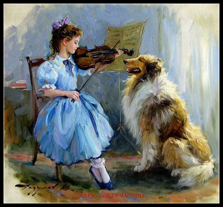 Needlework for embroidery DIY DMC High Quality - Counted Cross Stitch Kits 14 Oil painting - Girl Playing Music
Needlework for embroidery DIY DMC High Quality - Counted Cross Stitch Kits 14 Oil painting - Girl Playing Music
