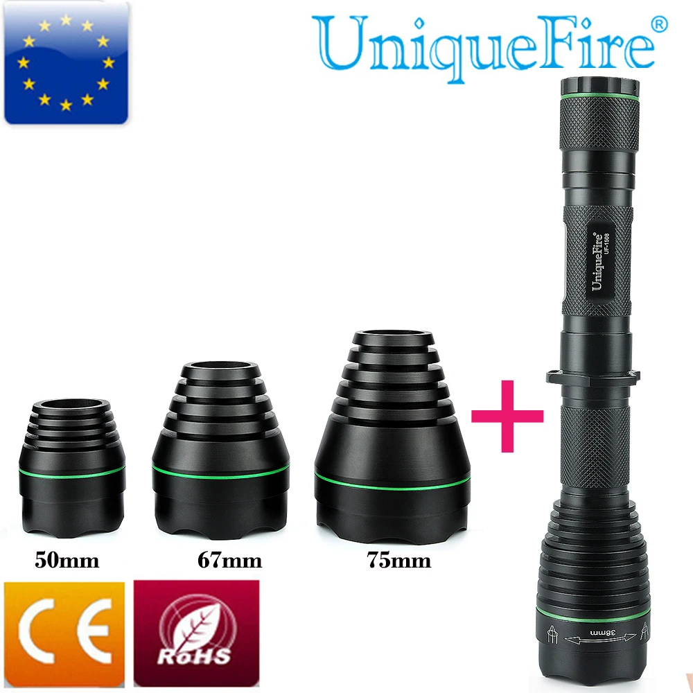 UniqueFire 1508 T38 IR illumination 940nm Brass Pill LED Flashlight torch +50mm/67mm/75mm Head Part KIT SET for Night Hunting
UniqueFire 1508 T38 IR illumination 940nm Brass Pill LED Flashlight torch +50mm/67mm/75mm Head Part KIT SET for Night Hunting