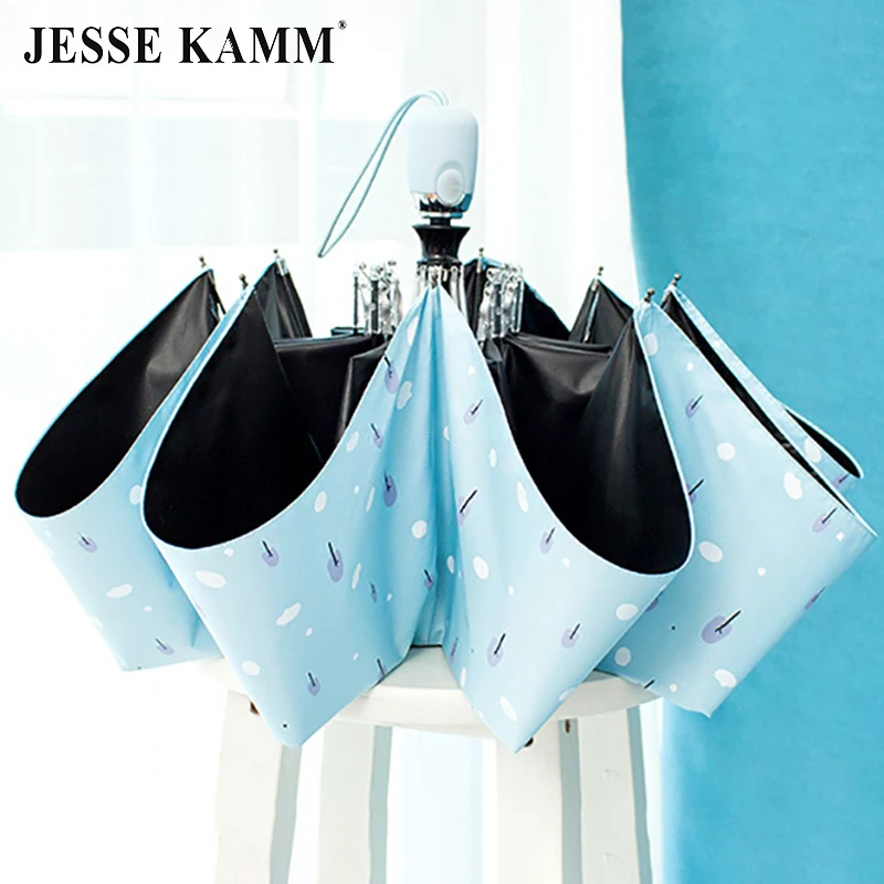 JESSE KAMM Portable Fully Automatic Three-folding Sun Umbrella Strong Windproof Waterproof High Quality Lovely Girl Umbrella
JESSE KAMM Portable Fully Automatic Three-folding Sun Umbrella Strong Windproof Waterproof High Quality Lovely Girl Umbrella