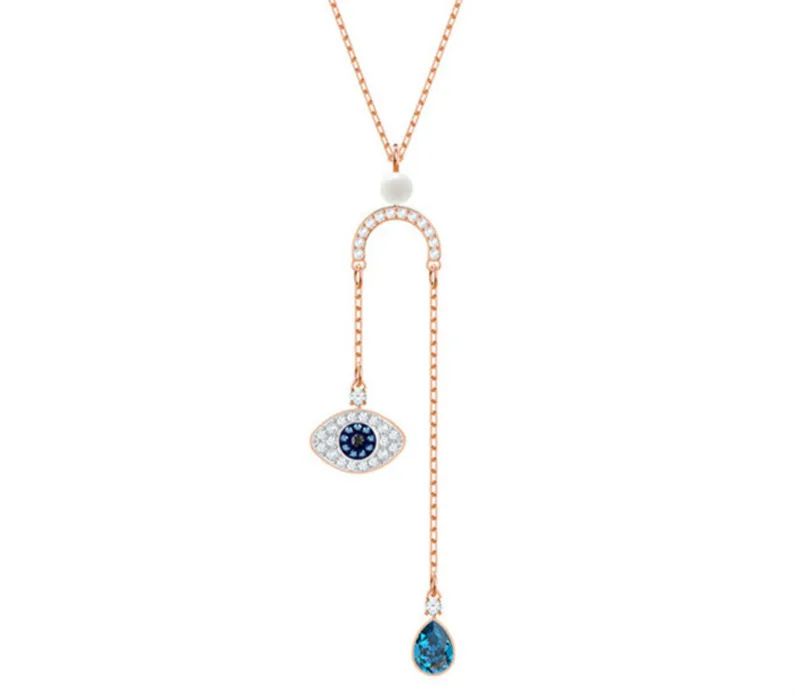 Pendant Necklace swa 1:1 Friendship Women U-shaped Turkish Blue Eye Clavicle Chain Jewelry
Pendant Necklace swa 1:1 Friendship Women U-shaped Turkish Blue Eye Clavicle Chain Jewelry