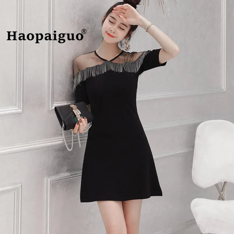 2020 New Summer Dresses Black Tassel Mesh Patchwork Bodycon Bandage Women Dress Office Vintage Sexy Party A-Line Dress Vestidos
2020 New Summer Dresses Black Tassel Mesh Patchwork Bodycon Bandage Women Dress Office Vintage Sexy Party A-Line Dress Vestidos