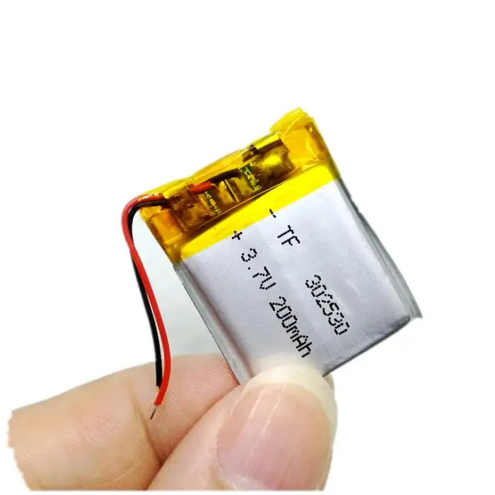 Traffic recorder battery MP3 MP4 micro camera 3.7V polymer lithium battery 302530 rechargeable
Traffic recorder battery MP3 MP4 micro camera 3.7V polymer lithium battery 302530 rechargeable