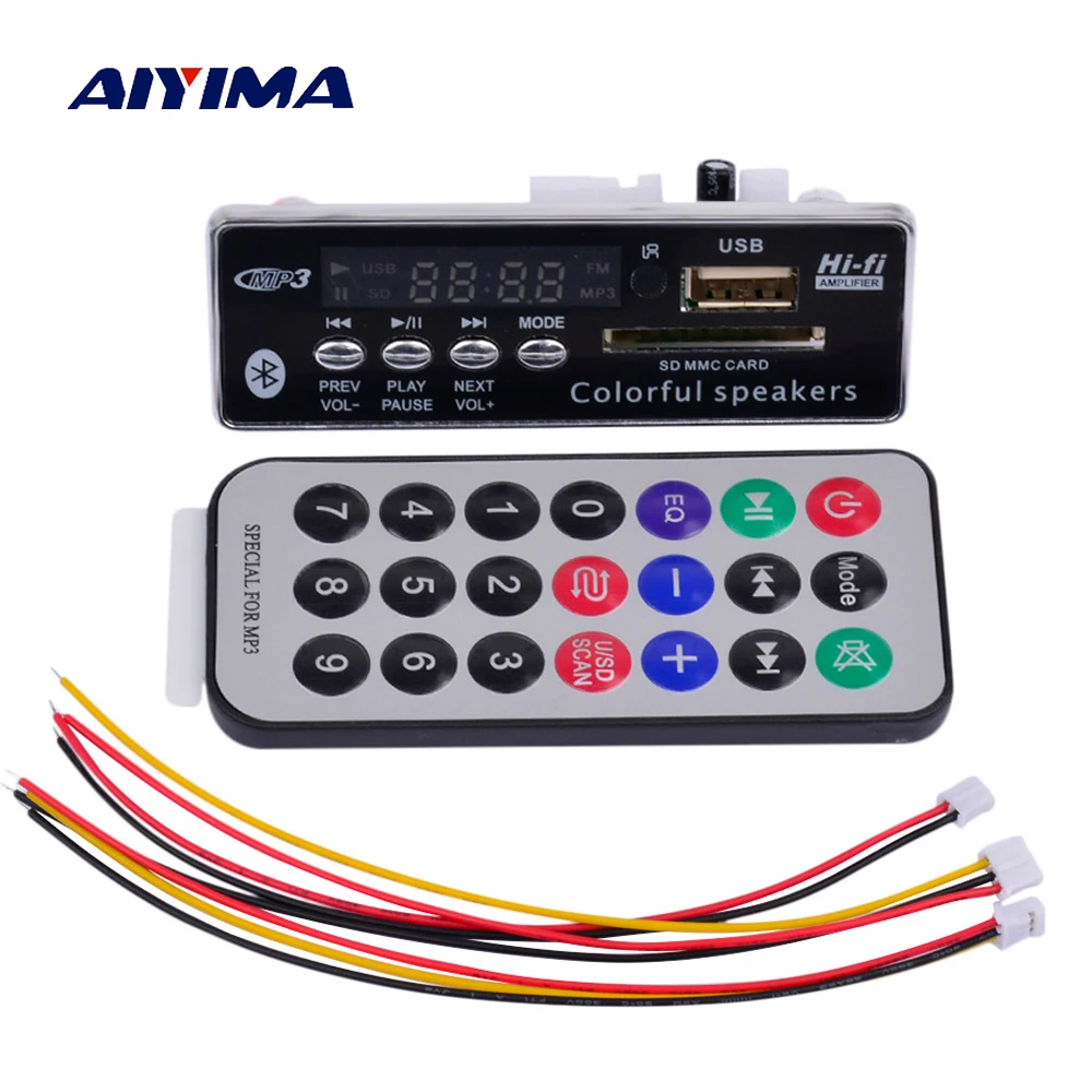 Bluetooth MP3 декодер AIYIMA, плата, аудио модуль WMA WAV USB SD декодирование FM Aux радио для автомобиля, аксессуары «сделай сам»
Bluetooth MP3 декодер AIYIMA, плата, аудио модуль WMA WAV USB SD декодирование FM Aux радио для автомобиля, аксессуары «сделай сам»