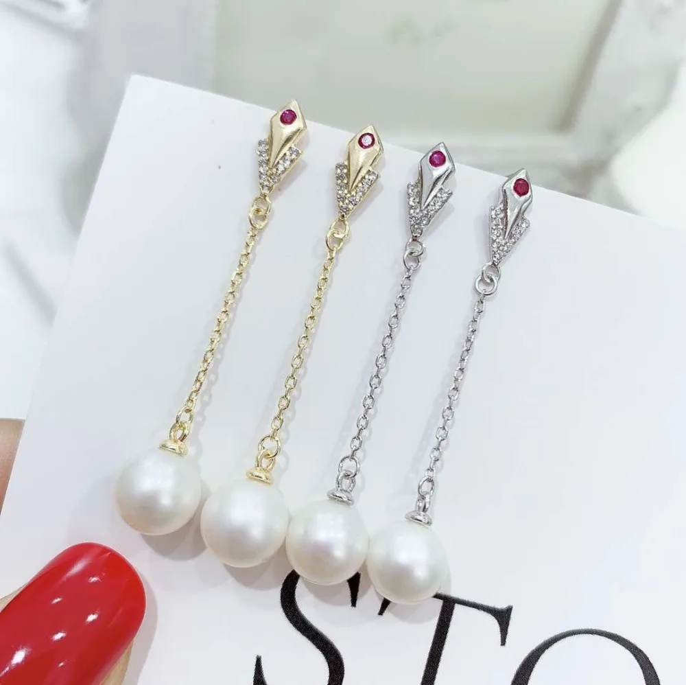 925 Sterling Silver Pearl Party Earrings Findings and Component Jewelry Parts Fittings for Akoya Freshwater Pearls Coral Jade
925 Sterling Silver Pearl Party Earrings Findings and Component Jewelry Parts Fittings for Akoya Freshwater Pearls Coral Jade