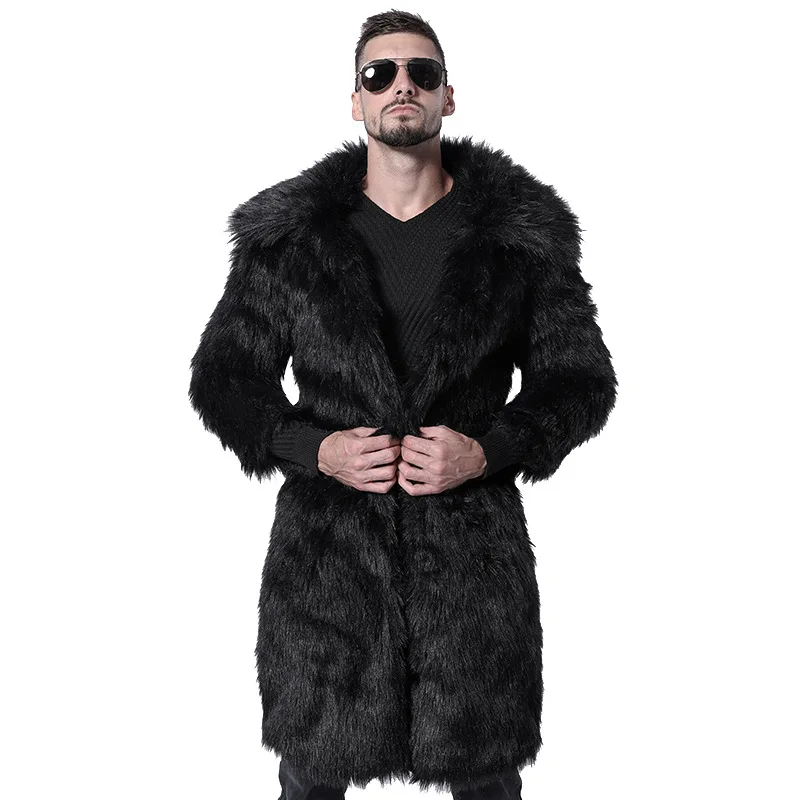 2018 Autumn and Winter New Popular European and American Imitation Fur Men's jacket Fox fur Coat Large Lapel Fur Size S-XXXL
2018 Autumn and Winter New Popular European and American Imitation Fur Men's jacket Fox fur Coat Large Lapel Fur Size S-XXXL