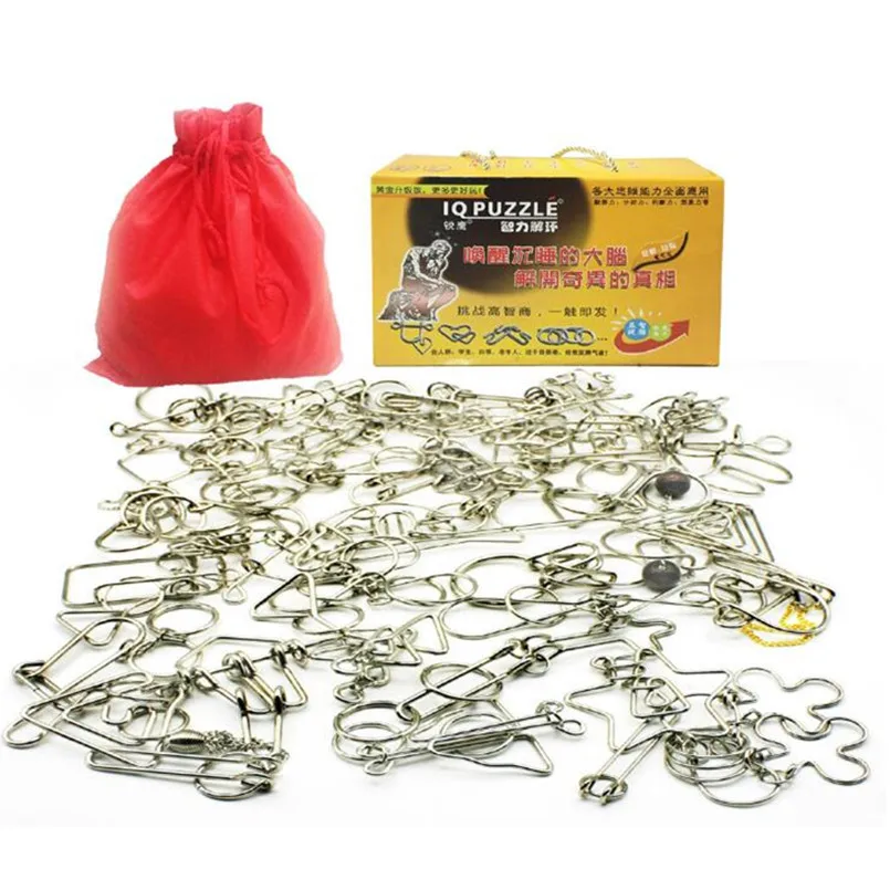 Creative Metal Puzzle IQ Mind Brain Teaser Magic Wire Puzzles Game Educational Toys for Children/Adults Gifts 36PCS/Set
Creative Metal Puzzle IQ Mind Brain Teaser Magic Wire Puzzles Game Educational Toys for Children/Adults Gifts 36PCS/Set
