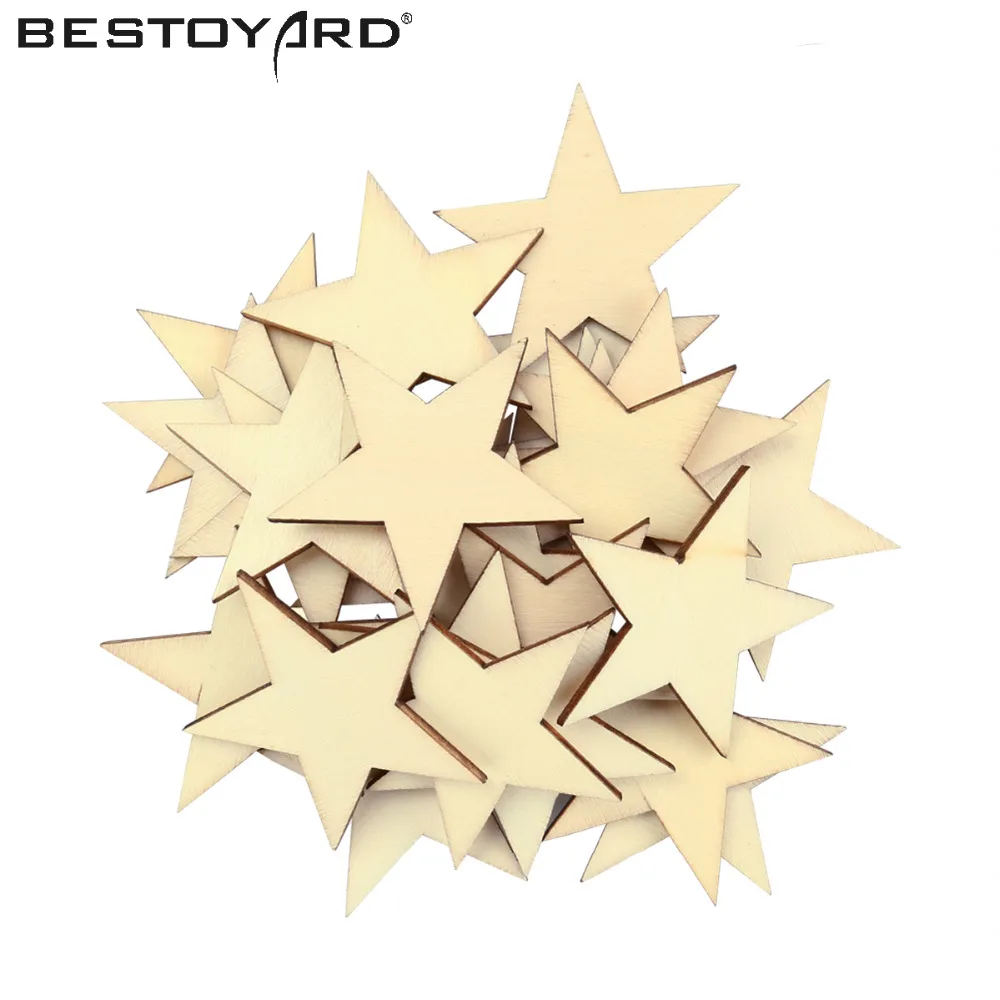 BESTOYARD 50mm Hot Selling 25Pcs DIY Wooden Star Shapes Laser Cut MDF Embellishments Small Mini Shape For Wood Craft
BESTOYARD 50mm Hot Selling 25Pcs DIY Wooden Star Shapes Laser Cut MDF Embellishments Small Mini Shape For Wood Craft