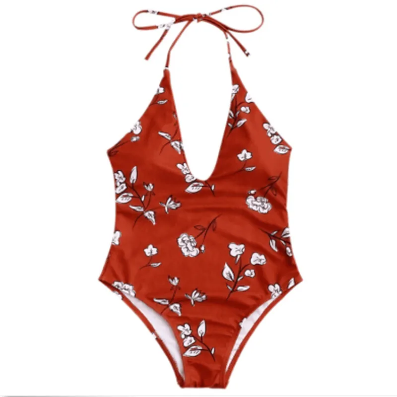Hot Plus Size Swimwear Female One Piece Swimsuit Women Vintage Bathing Suit 2018 One-Piece Retro Swimsuits 6 Colors | Спорт и
