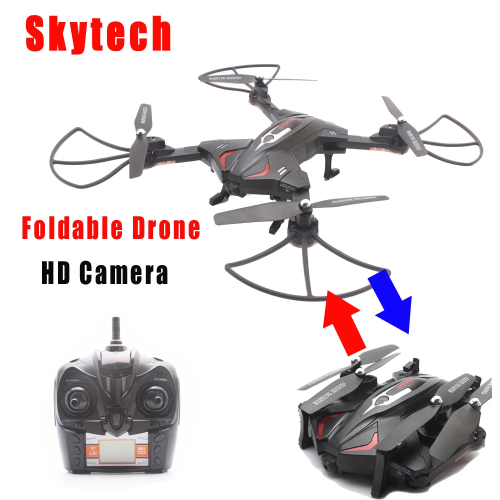Skytech TK110HC складной Радиоуправляемый квадрокоптер с маршрутом полета, флип-трюки, Безголовый режим, 2.0MP HD камера, барометр, набор высоты RTF
Skytech TK110HC складной Радиоуправляемый квадрокоптер с маршрутом полета, флип-трюки, Безголовый режим, 2.0MP HD камера, барометр, набор высоты RTF