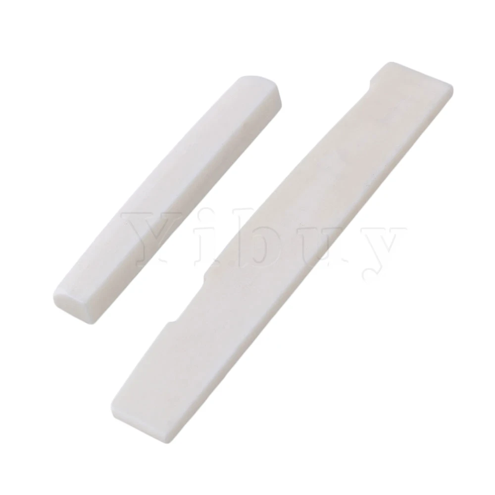 Yibuy 5 Set of Beige Guitar Oxen Bone Nut and Slot Saddle for 12-String Folk Guitar
Yibuy 5 Set of Beige Guitar Oxen Bone Nut and Slot Saddle for 12-String Folk Guitar