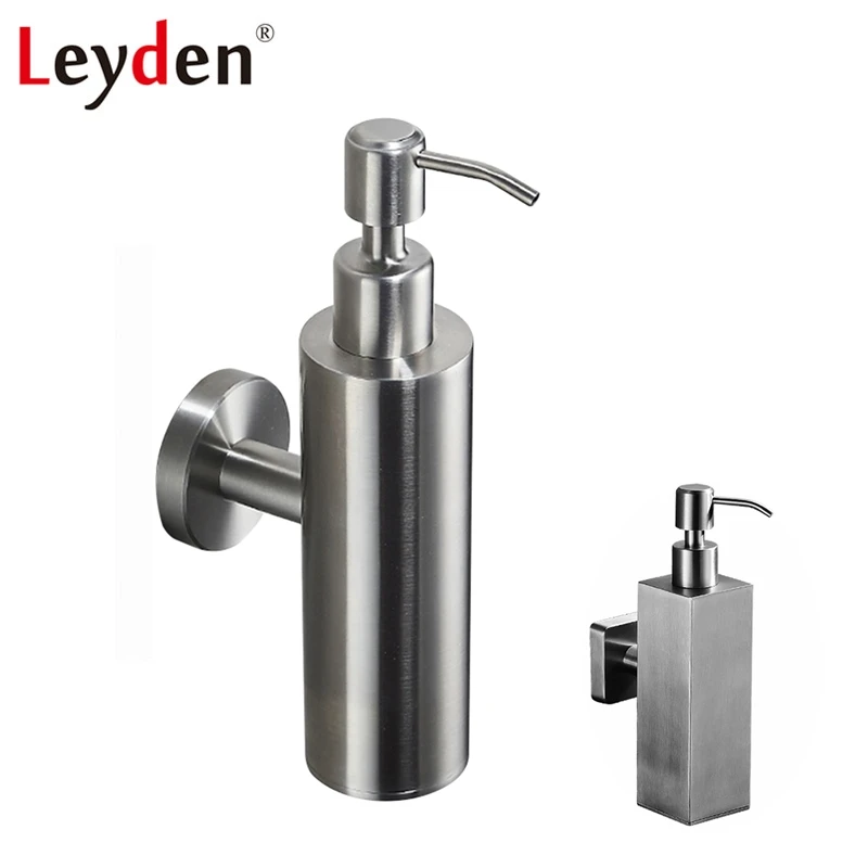 Leyden 304 Stainless Steel Liquid Soap Bottle Brushed Nickel Wall Mounted Hand Liquid Soap Dispenser Holder Bathroom Accessories
Leyden 304 Stainless Steel Liquid Soap Bottle Brushed Nickel Wall Mounted Hand Liquid Soap Dispenser Holder Bathroom Accessories