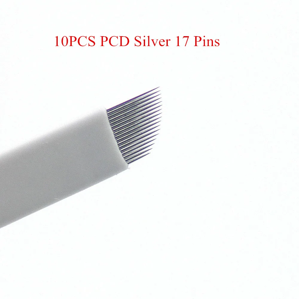 10PCS/Lot 17 Pins silver Permanent Makeup Eyebrow Tatoo Blade Microblading Needles for Manual Eyebrow Tattoo Machine Pen
10PCS/Lot 17 Pins silver Permanent Makeup Eyebrow Tatoo Blade Microblading Needles for Manual Eyebrow Tattoo Machine Pen