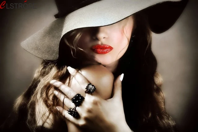 CLSTROSE Girl Lipstick Red Lips Hat Hand Ring Canvas Painting Living Room Home Wall Modern Art Decor Pictures Beautiful Girl
CLSTROSE Girl Lipstick Red Lips Hat Hand Ring Canvas Painting Living Room Home Wall Modern Art Decor Pictures Beautiful Girl