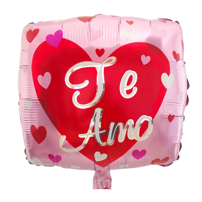 50Pcs 18inch Spanish Valentines day Helium Balloons Te Amo Love Balloon Anniversary Decor Wedding Decorations Air Globos Gift
50Pcs 18inch Spanish Valentines day Helium Balloons Te Amo Love Balloon Anniversary Decor Wedding Decorations Air Globos Gift