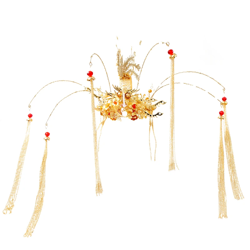 Classical headdress Chinese show Wo clothing luxury atmosphere costume tassel Phoenix crown wedding hair accessories
Classical headdress Chinese show Wo clothing luxury atmosphere costume tassel Phoenix crown wedding hair accessories