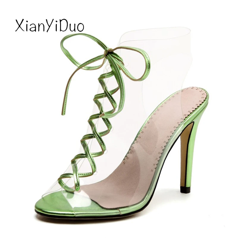 Xianyiduo/летние сапоги женская обувь сандалии для вечеринок пикантные туфли на