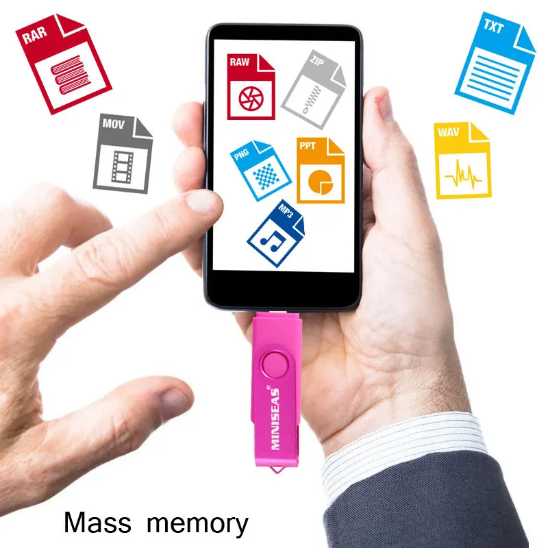 Miniseas флеш-накопитель USB 3 0 OTG для телефона Android высокоскоростная карта памяти Флеш