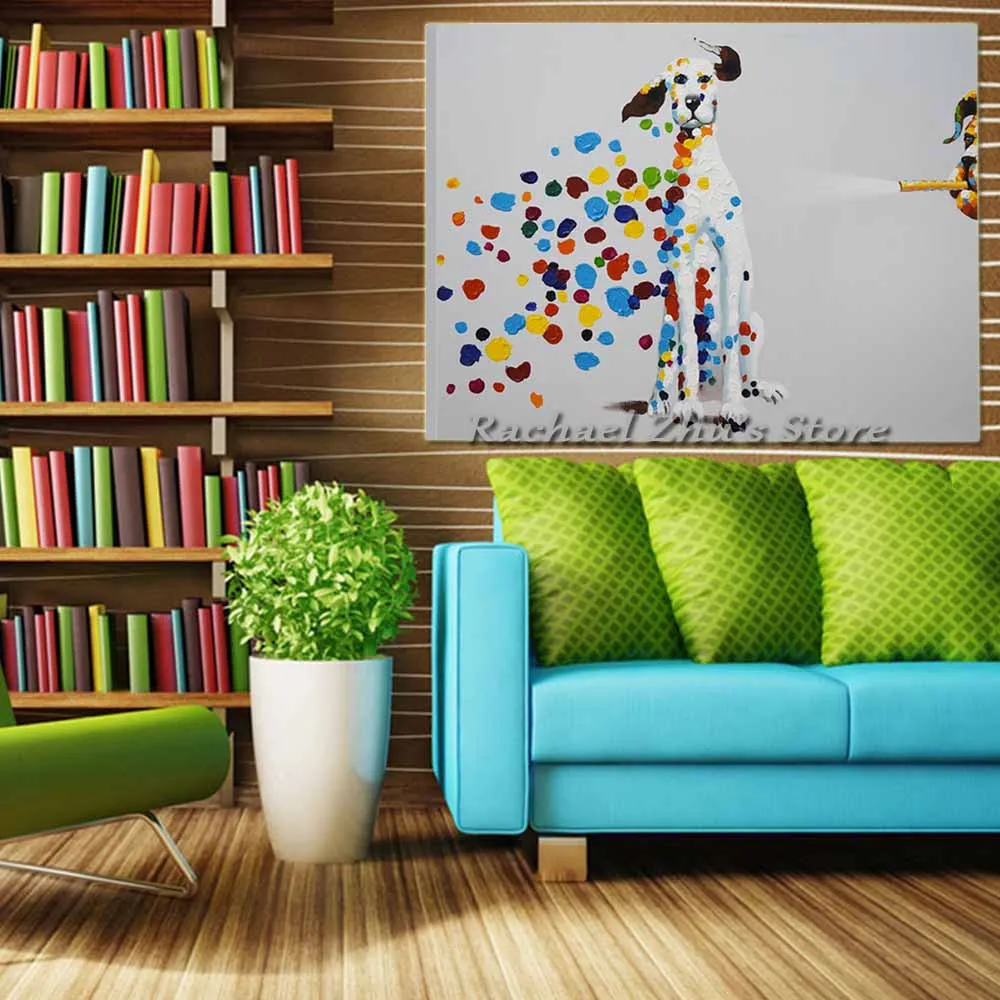 Hand Painted Abstract Dalmatians Oil Painting On Canvas Abstract Modern Animal Wall Picture Living Room Bedroom Home Wall Decor
Hand Painted Abstract Dalmatians Oil Painting On Canvas Abstract Modern Animal Wall Picture Living Room Bedroom Home Wall Decor