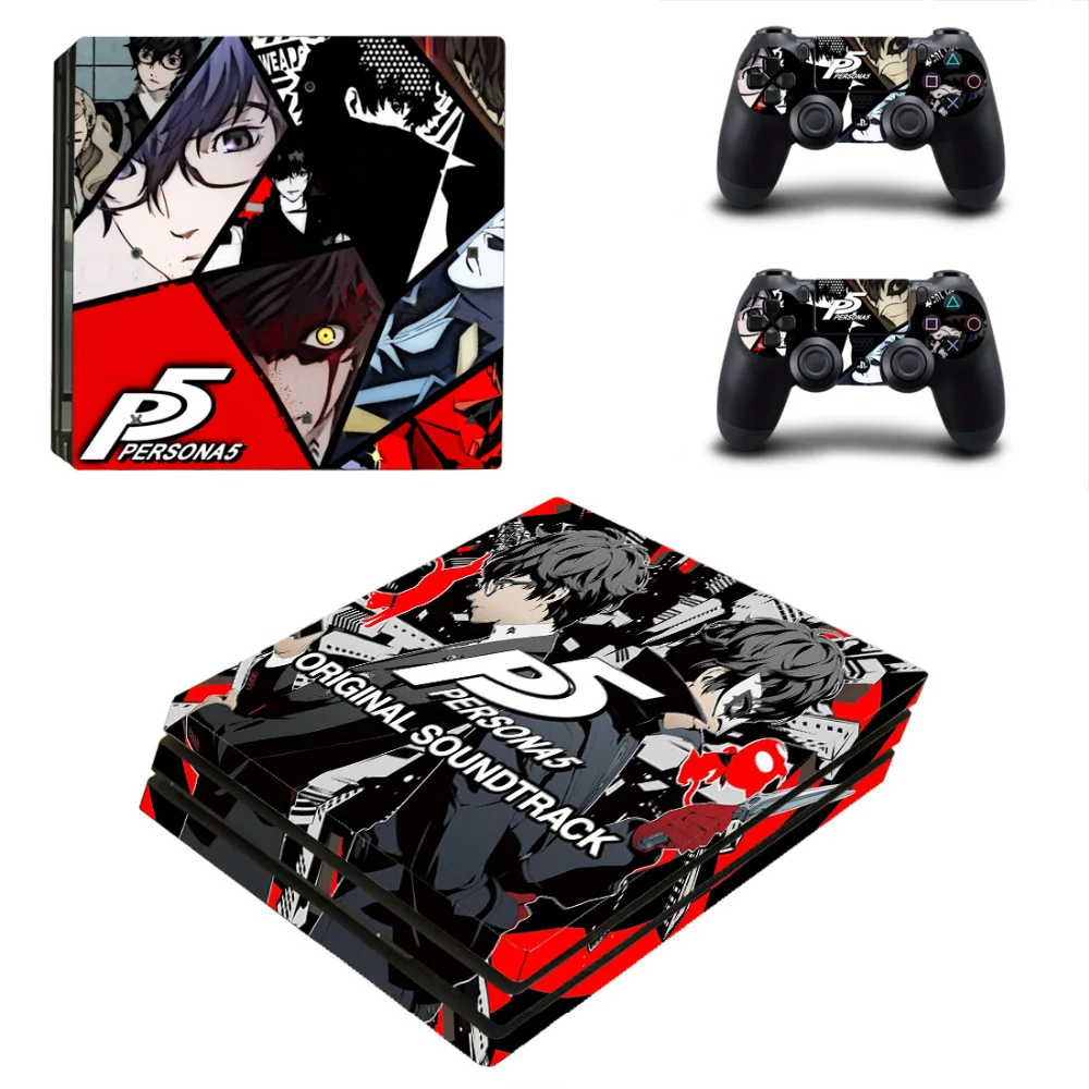 Persona 5 P5 PS4 Pro кожи Стикеры наклейка для Игровые приставки 4 консоли и 2 контроллеры