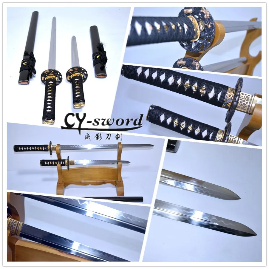 Hand forged T10 straight blade double sword combat readiness Ninja sword
Hand forged T10 straight blade double sword combat readiness Ninja sword
