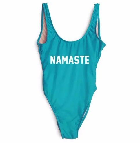One-piece swimsuit NAMASTE women swimwear female jumpsuit bodysuit bathing suit backless suit beachwear
One-piece swimsuit NAMASTE women swimwear female jumpsuit bodysuit bathing suit backless suit beachwear